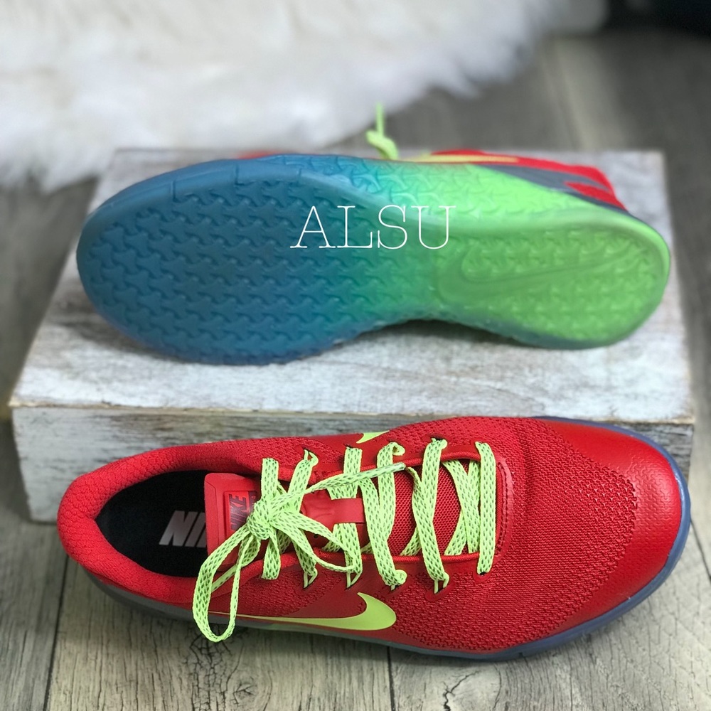 NikeID Metcon 4 Red Yellow W AUTHENTIC - Picture 4 of 8